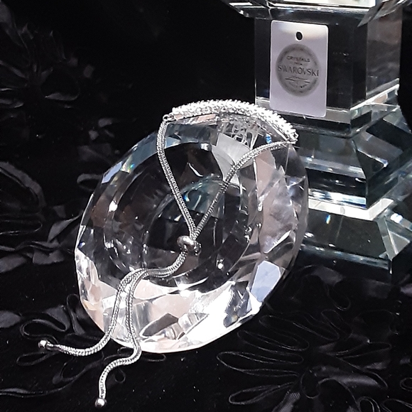 AUTHENTIC 925S PINK SWAROVSKI ELEMENT BRACELET - Picture 2 of 4